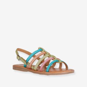 Achat Sandales fille Eolie GEOX® rose multicolore pas cher en promo