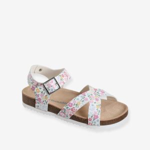 Achat Sandales imprimées fille fleurs multico pas cher en promo