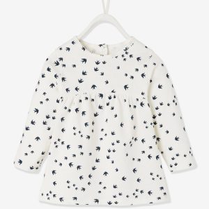 Achat T-shirt imprimé bébé fille ivoire imprimé pas cher en promo