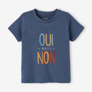 Achat T-shirt imprimé bébé garçon bleu jean pas cher en promo
