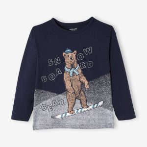 Achat T-shirt motif ludique garçon encre pas cher en promo