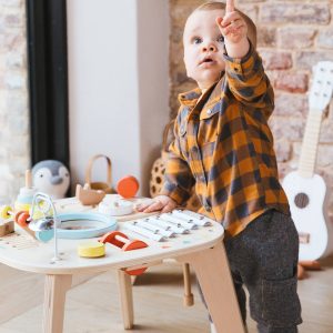 Achat Table d'activités et d'éveil musical bois FSC® multicolore pas cher en promo
