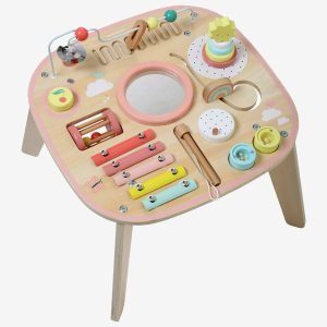 Achat Table d'activités et d'éveil musical bois FSC® rose pas cher en promo