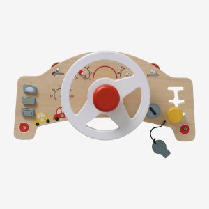 Achat Tablette volant de voiture en bois FSC® beige pas cher en promo