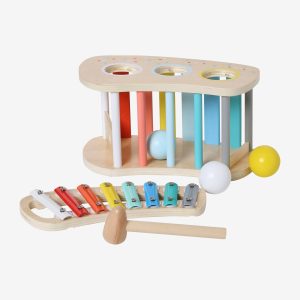 Achat Tap tap xylophone 2 en 1 en bois FSC® multicolore pas cher en promo