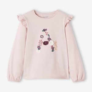 Achat Tee-shirt fille rose moyen - 15-1905 tcx pas cher en promo