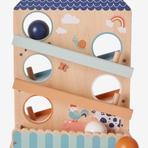 Achat Toboggan à balles enbois FSC® multicolore pas cher en promo