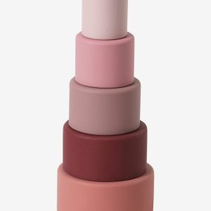 Achat Tour à empiler ronde en silicone rose pas cher en promo