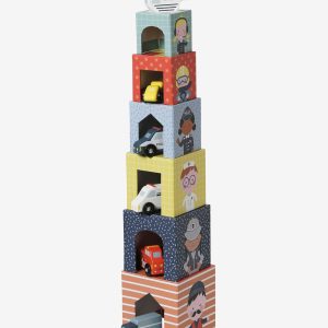 Achat Tour de cubes PETITES VOITURES multicolore pas cher en promo