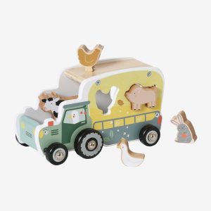 Achat Tracteur d'encastrement LOVELY FARM en bois FSC® vert pas cher en promo